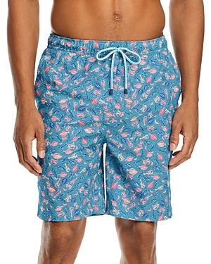 Peter Millar Bottom Feeders Stretch Printed Classic Fit Swim Trunks