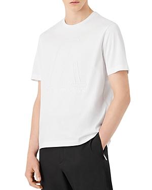 Armani Tonal Embroidered Logo Tee