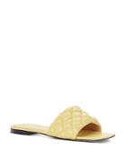 Bottega Veneta Women's Quilted Slip On Slide Sandals