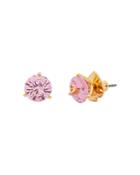 Kate Spade New York Brilliant Statements Gold-tone Cubic Zirconia 3 Prong Stud Earrings