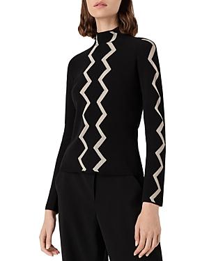 Emporio Armani Zigzag Striped Sweater