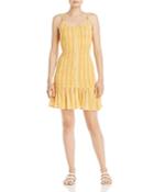 Aqua Striped Smocked Mini Dress - 100% Exclusive