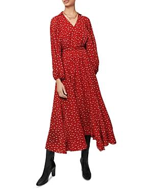 Maje Horse Print Chiffon Dress