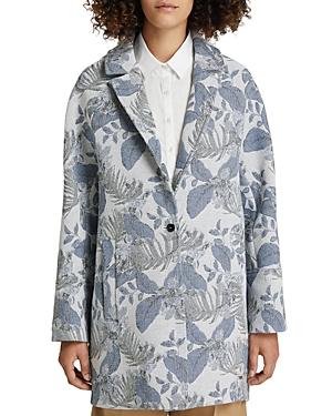 Woolrich Jacquard Floral Print Coat