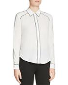 Maje Cody Contrast-piped Shirt