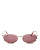 Le Specs Luxe Women's Tres Solo Oval Sunglasses, 56mm