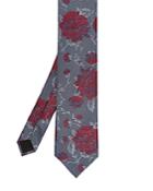 Ted Baker Daffy Semi-plain Floral Silk Tie