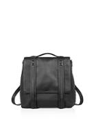 Allsaints Fin Convertible Leather Backpack