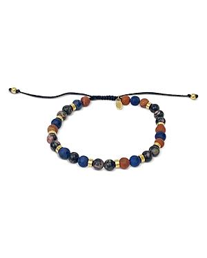 Jan Leslie Mixed Gemstone & Sterling Silver Pull Cord Bracelet