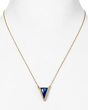 Anna Beck Lapis Triangle Pendant Necklace, 16