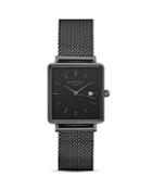 Rosefield The Boxy All Black Watch, 26mm X 28mm