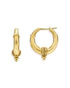 Temple St. Clair 18k Yellow Gold Florence86 Beaded Hellenistic Hoop Earrings