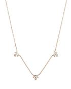 Apres Jewerly 14k Yellow Gold Petite Paris White Topaz & Freshwater Pearl Station Necklace, 18
