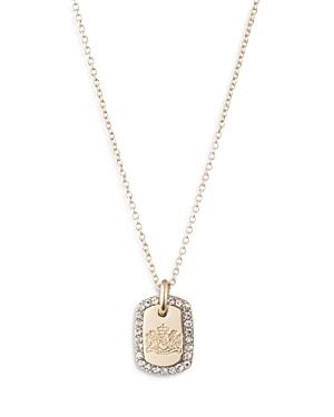 Lauren Ralph Lauren Crystal Card Pendant Necklace, 19