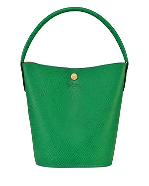 Longchamp Le Pliage Cuir De Russie Leather Bucket Bag