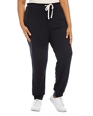 Karen Kane Plus Contrast Stitch Jogger Pants