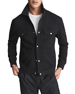 Reiss Jerry Long Sleeve Interlock Overshirt