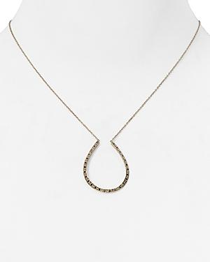 Chan Luu Diamond Horseshoe Pendant Necklace, 16