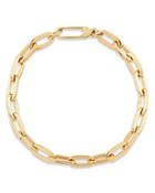 Alberto Amati 14k Yellow Gold Oval Link Chain Bracelet