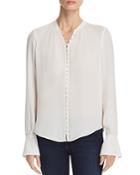 Joie Tariana Flare Cuff Button Front Top