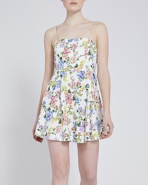 Alice + Olivia Trixie Floral-print Sleeveless Mini Dress
