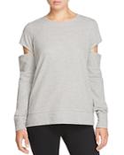 Alison Andrews Cutout Sleeve Sweatshirt