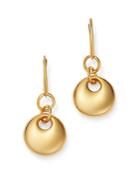 Bloomingdale's Round Puff Drop Earrings In 14k Yellow Gold - 100% Exclusive