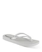Ipanema Women's Metallic Logo Flip Flops