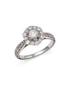 Bloomingdale's Diamond Halo Ring In 14k White Gold, 1.0 Ct. T.w. - 100% Exclusive