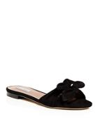 Tabitha Simmons Cleo Knotted Suede Slide Sandals