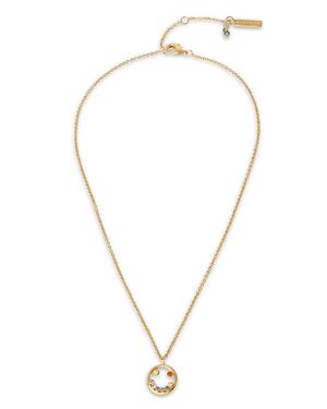 Kurt Geiger London Smiley Crystal Pendant Necklace, 16-18