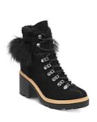 Sigerson Morrison Women's Naia Round Toe Suede Hiker Boots