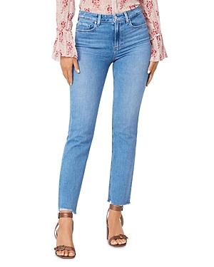 Paige Cindy Raw Hem Straight Leg Jeans In Musicdist