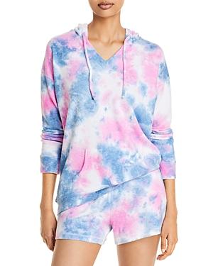 Theo & Spence Yummy Tie Dye V-neck Hoodie (48% Off) - Comparable Value $58