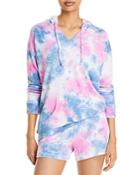 Theo & Spence Yummy Tie Dye V-neck Hoodie (48% Off) - Comparable Value $58