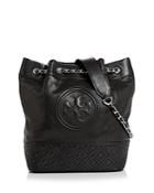 Tory Burch Fleming Medium Distressed Leather Bucket Bag - 100% Exclusive