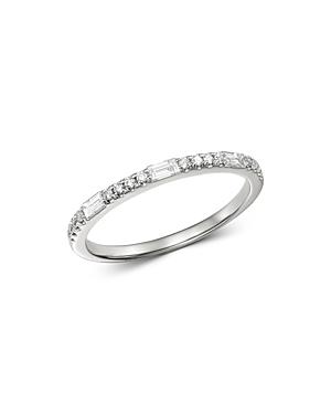 Bloomingdale's Diamond Delicate Stacking Band Ring In 14k White Gold, 0.25 Ct. T.w. - 100% Exclusive