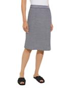 Misook Textured Knit A Line Skirt