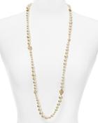 Tory Burch Simulated Pearl Station Necklace, 37