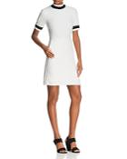 French Connection Savos Textured Mock Neck Dress