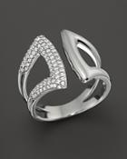 Diamond Open Geometric Ring In 14k White Gold, .30 Ct. T.w. - 100% Exclusive