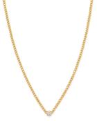 Zoe Chicco 14k Yellow Gold Bezel Diamonds Curb Chain Pendant Necklace, 14-16