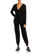 Aqua V-neck Knit Jumpsuit - 100% Exclusive