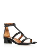 Aquatalia Risa Weatherproof T-strap Block Heel Sandals
