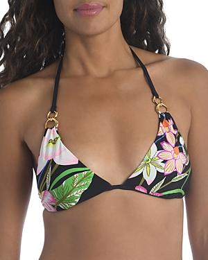 Trina Turk Moonlit Printed Halter Bikini Top