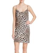Bardot Miley Leopard Print Slip Dress