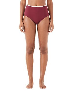 Kate Spade New York Contrast High Waist Bikini Bottom
