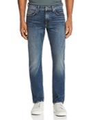 7 For All Mankind Straight Slim Fit Jeans In Democracy