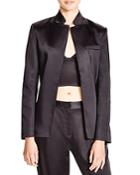 T By Alexander Wang Satin Open Front Jacket