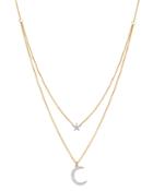 Moon & Meadow Diamond Two-layer Star & Moon Pendant Necklace In 14k Yellow Gold, 0.2 Ct. T.w. - 100% Exclusive